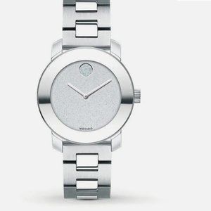 Movado Bold 30 mm Silver Stainless Steel Women's Wristwatch